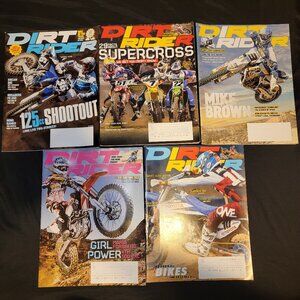 Lot 5 dirt rider magazine motorcycle dirt bike 2013 2014